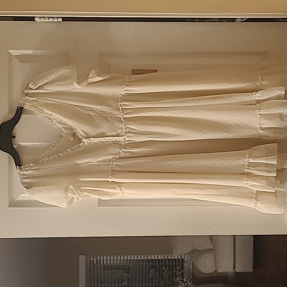 NEW DENIM & SUPPLY RALPH LAUREN BABY DOLL DRESS BEIGE SIZE XL ( RARE FIND)